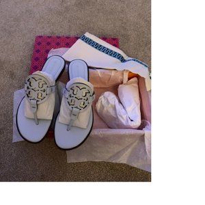 Tory Burch Miller Sandals - Spring Blue / size 7.5